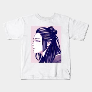 Pink asian girl Kids T-Shirt